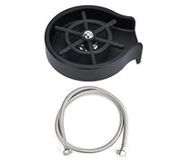 SHALONYOU Lavabicchieri, Lavabicchieri for lavello da cucina Lavavetri automatico ad alta pressione con tubo flessibile for uso commerciale domestico /2825(Black)