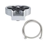 SHALONYOU Lavabicchieri, Lavabicchieri for lavello da cucina Lavavetri automatico ad alta pressione con tubo flessibile for uso commerciale domestico /2825(Silver Black Color)