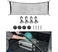 Shalwinn Rete per bagagli, rete per bagagli, per auto, dimensioni 110 x 60 cm, allungabile fino a 220 x 120 cm, bordo elastico mantiene i carichi più saldi