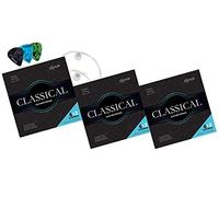 Shaman Corde per Chitarra Classica - Set da 3 Corde Premium in Nylon per Chitarra Classica e Acustica - Set 6+2 Corde incluso 3 Plettri, Corda Re e Corda Mi alta extra