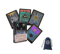 Shamanic Healing Oracle Cards Tarot Guidance Divination Fate Deck Giochi da Tavolo per Feste di Famiglia,Deck Game,with Bag
