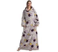 Shamdon Home Collection Coperta con Cappuccio Oversize per Donne Uomini Adulti - Extra Lunga Calda e Morbida Coperta Indossabile con Cappuccio per Coccole Felpa, Regali per Natale Compleanno