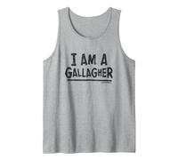 Shameless I Am Canotta, Uomo, Grigio Melange, XXL
