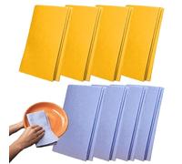 Shammy - 8 panni super assorbenti e antigraffio, asciugamani per la pulizia delle superfici delicate del bagno | panno di pulizia multiuso in camoscio naturale Shammy per la voce