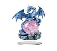 Shamoparty Blu dragone rosa cristallo acrilico ufficio appartamento animale residenziale, 2D acrilico, casa desktop decorazione ingresso, piatto accessori, blu dragone rosa cristallo decorazione