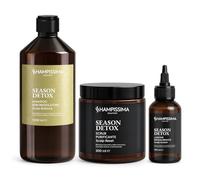 Shampissima Professional, Routine Completa Capelli Grassi, Scrub Cuoio Capelluto 300 ml, Shampoo Seboregolatore 1000 ml e Lozione Riequilibrante 100 ml, Ideale per Cute Grassa