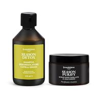 Shampissima Professional, Shampoo Capelli Grassi Professionale 250 ml + Scrub Cuoio Capelluto al Sale Marino 300 ml - Trattamento Seboregolatore & Purificante