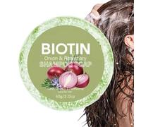 Shampoing Solide L'huile D'oignon, 60g Shampoing Solide L'oignon Biotine, Savon Naturel Romarins L'extrait D'oignon Nettoyant Profondeur, Shampoings Savon Croissance Cheveux, Pour To-us Types Cheveux