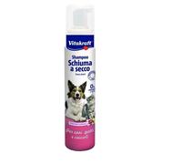 Shampoo 2 Flaconi Schiuma Secco Cani - Gatti-Cuccioli Profumo Floreale 200