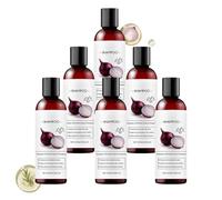 Shampoo a cipolla con olio di cipolla e rosmarino per la crescita dei capelli e la cura dei capelli sottili. Idrata, pulisce e promuove capelli più forti e densi in donne e uomini. (6 pezzi)