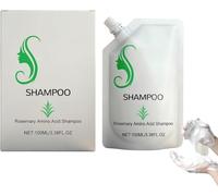 Shampoo agli amminoacidi al rosmarino 100 ml - Formula per capelli delicata, idratante e tonificante con olio di rosmarino ed estratto di aloe, adatto anche per capelli colorati. (1 pezzo)