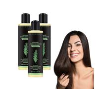Shampoo al rosmarino e cheratina idrolizzata - Shampoo ispessente - Shampoo per la crescita dei capelli al rosmarino biologico per capelli diradati - Capelli dall'aspetto sano, 100ml (3 bottiglie)