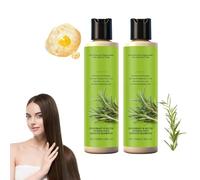 Shampoo al rosmarino per infoltire i capelli, Rosmarino biologico per la caduta dei capelli da donna, Shampoo volumizzante e purificante per la cura quotidiana (2PCS)