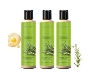 Shampoo al rosmarino per infoltire i capelli, Rosmarino biologico per la caduta dei capelli da donna, Shampoo volumizzante e purificante per la cura quotidiana (3PCS)