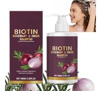Shampoo alla biotina di cipolla e rosmarino, Shampoo volumetrico per capelli dimagranti e capelli grassi, Shampoo da viaggio e volumi per capelli ricci (1)