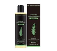 Shampoo alla Cheratina al Rosmarino | Liscio, Lucente, Volumizzante, Elegante Design Nero e Verde, 100 ml