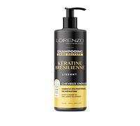 Shampoo alla cheratina brasiliana senza solfati (capelli mossi) 500 ml Lorenzo Professional