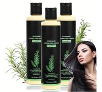 Shampoo alla cheratina idrolizzata di rosmarino, Shampoo all'olio di foglie di rosmarino, Balsamo detergente per capelli, Shampoo tutto morbido, Shampoo e Balsamo al rosmarino (3pcs)