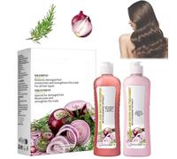 Shampoo alla cipolla, biotina e rosmarino con balsamo, set di shampoo per la cura dei capelli, shampoo nutriente e leggero con balsamo, per tutti i tipi di capelli