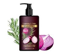 Shampoo alla Cipolla e Rosmarino 150ml, Formula 3 in 1 Detergente Idratante e Rinforzante con Biotina, Trattamento Rivitalizzante Anticaduta per Capelli Fragili, Lucentezza Naturale Uso Quotidiano