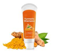 Shampoo alla curcuma, shampoo idratante ammorbidisce e idrata profondamente per diradamento, perdita di capelli, capelli secchi, shampoo volumizzante ispessente, rende i capelli lucidi e levigati per