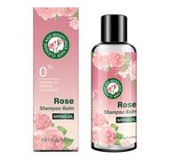 Shampoo alla rosa, aggiunge volume, lucentezza, forza profumata, districante rivitalizzante per capelli per aumentare e curare il cuoio capelluto grasso, idratante e ispessimento dei capelli, colore