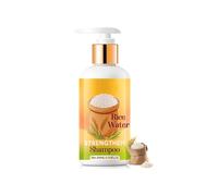 Shampoo all'acqua di riso, shampoo per capelli di riso per diradamento e perdita di capelli, sapone liquido volumizzante idratante per capelli, rafforza i capelli secchi e danneggiati, nutre il cuoio