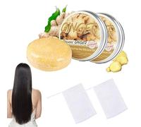 Shampoo Allo Zenzero, 2 pezzi Ginger Shampoo Bar Sapone, Ginger Sapone Solido Shampoo, Shampoo Per La Ricrescita Dei Capelli Allo Zenzero, Sapone Per Shampoo Allo Zenzero con Sapone A Schiuma Netta