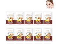 Shampoo allo zenzero da 8 ml X10 pacchetti, shampoo antiforfora, essenza di zenzero, rende i capelli lisci e lucenti, facili da pettinare, per l'uso quotidiano, viaggi