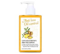 Shampoo allo zenzero, shampoo rinforzante allo zenzero, formula anti-caduta e controllo dell'olio con olio di cocco, riduce la caduta dei capelli, deterge in profondità e rivitalizza il cuoio