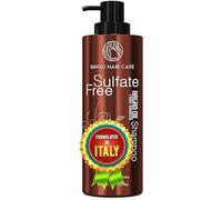 Shampoo all'olio di argan marocchino senza solfati, ideale per capelli danneggiati, secchi, ricci o crespi, ispessimento per capelli fini/sottili, sicuro per capelli colorati, trattati con cheratina