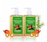 Shampoo all'olio di Batana con estratto di rosmarino - Formula per la crescita dei capelli e contro la caduta, idratante in profondità, rinforza le radici, dona lucentezza e volume (2PCS)