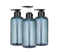 Shampoo And Conditioner Dispenser Bottles-3pcs 16.9oz/500ml Plastic Empty Refillable Pump Lotion Bottle Container