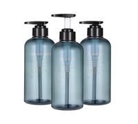 Shampoo And Conditioner Dispenser Bottles-3pcs 16.9oz/500ml Plastic Empty Refillable Pump Lotion Bottle Container
