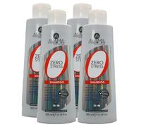 Shampoo Anti-Caduta ZERO STRESS, Arricchito Con Tricodensicare, Estratto Di Rosmarino e Proteine Del Grano 300ml (4 Flaconi)