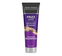 Shampoo anti-crespo John Frieda con olio di argan e cocco per capelli danneggiati, senza parabeni, ftalati e cruelty-free, adatto ai vegani, flac