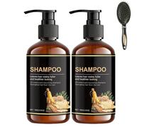 Shampoo anticaduta per donne, formula purificante profonda, riduce la rottura dei capelli e lenisce il cuoio capelluto, cura quotidiana senza profumo per tutti i tipi di capelli (2PCS)