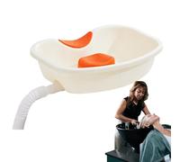 Shampoo - Bacino - Balsamo gonfiabile - Lavabo per capelli | Design profondo e comodo per pazienti anziani, Easy Lact Proof supporta il per capelli in stile salone per acqua versata