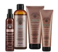 SHAMPOO BALSAMO LATTE SPRAY KIT ANTICRESPO CAPELLI LISCI RICCI NOOK DISCIPLINE