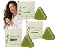 Shampoo Bar Rosmarino, Sapone Solido Volumizzante, Torta Lavaggio Solido e Balsamo Effetto Capelli, Shampoo Bar Burro di Karitè, Blocco Detergente Volumizzante, Sapone Capelli Cuoio (3PCS)