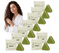 Shampoo Bar Rosmarino, Sapone Solido Volumizzante, Torta Lavaggio Solido e Balsamo Effetto Capelli, Shampoo Bar Burro di Karitè, Blocco Detergente Volumizzante, Sapone Capelli Cuoio (9PCS)