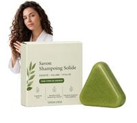 Shampoo Bar Rosmarino, Sapone Solido Volumizzante, Torta Lavaggio Solido e Balsamo Effetto Capelli, Shampoo Bar Burro di Karitè, Blocco Detergente Volumizzante, Sapone Capelli Cuoio (1PCS)