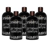 Shampoo Birkenteer Per Capelli 5 X 330Ml Shampoo Al Catrame Panthenol Vitamina E