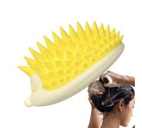 Shampoo Brush, Hedgehog Scalp Exfoliator, 3.82in Hairbrush Wet Dry Head Scrubber, Soft Silicone Bristles, Dandruff Removal and Stress for Hair Growth and Relaxation