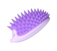 Shampoo Brush, Hedgehog Scalp Exfoliator Dandruff Removal, Wet and Dry Hairbrush Head Scrubber for Stress Relief, Hair Growth Stimulation with Soft Silicone Bristles