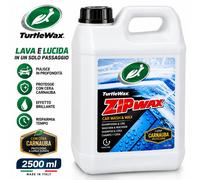 Shampoo Cera Auto Zip Wax 2500ml Lavaggio Lucidante Idrorepellente Turtle Wax