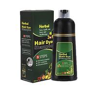 Shampoo colorante 3 in 1 a base di erbe per capelli - Shampoo naturale per capelli non cuoio capelluto per la cura dei capelli multi -10 minuti a base di erbe per 500 ml (castagna)