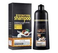 Shampoo Colorante Al Cocco - Tintura Nera Alle Erbe Con Olio Di Cocco Da 500 Ml, Formula A Lunga Durata, Protezione Naturale Del Cuoio Capelluto, Risultati Professionali Ad Azione Rapida | Trattamento