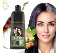 Shampoo Colorante - Colorazione Naturale Anticrespo,Shampoo Nutriente Coprente per Capelli Ricci Fini Spessi Barba Rigenerazione Cura Quotidiana Domestica 500 ml