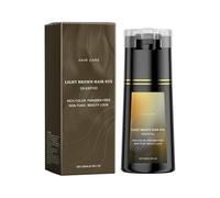 Shampoo Colorante Marrone Chiaro, Shampoo Rivitalizzante Copri Bianchi, Ideale Per L'Uso Domestico, Sviluppo Progressivo Del Colore Per Un Risultato Naturale E Brillante